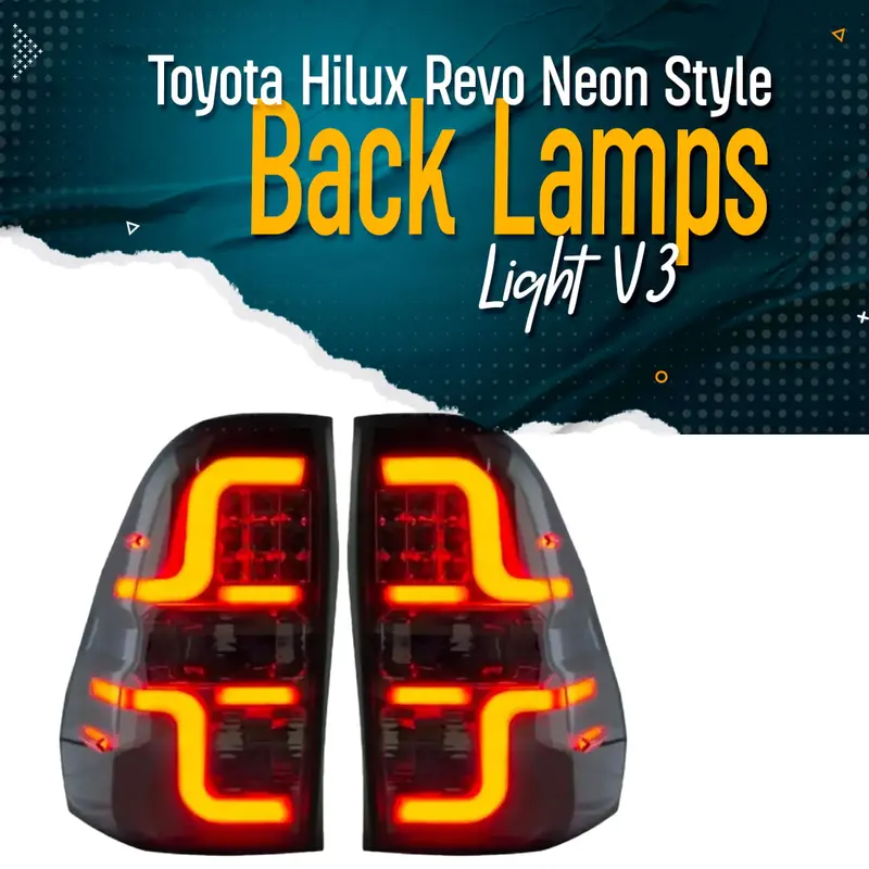 Toyota Hilux Revo/Rocco Neon Style Back Lamps Light V3 1