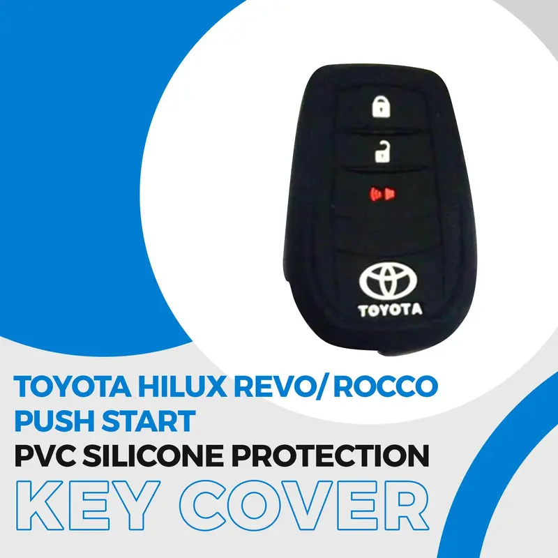 Toyota Hilux Revo/Rocco Push Start Pvc Silicone Protection Key Cover 1