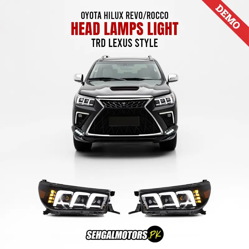 Toyota Hilux Revo/Rocco Trd Lexus Style Head Lamps Light Version 1