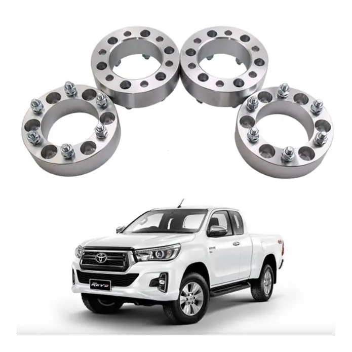 Toyota Hilux Revo Rocco Wheel Spacer 6X139.7, M12x1.5,Cb:108Mm ,Wid:35Mm,Silver 1