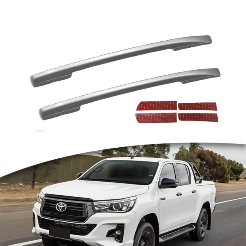 Toyota Hilux Revo Roof Rail V1 (Silver) Model 2016-2023 1
