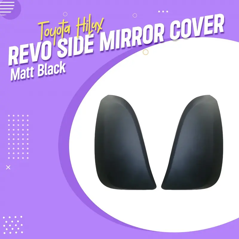 Toyota Hilux Revo Side Mirror Cover Matt Black 1