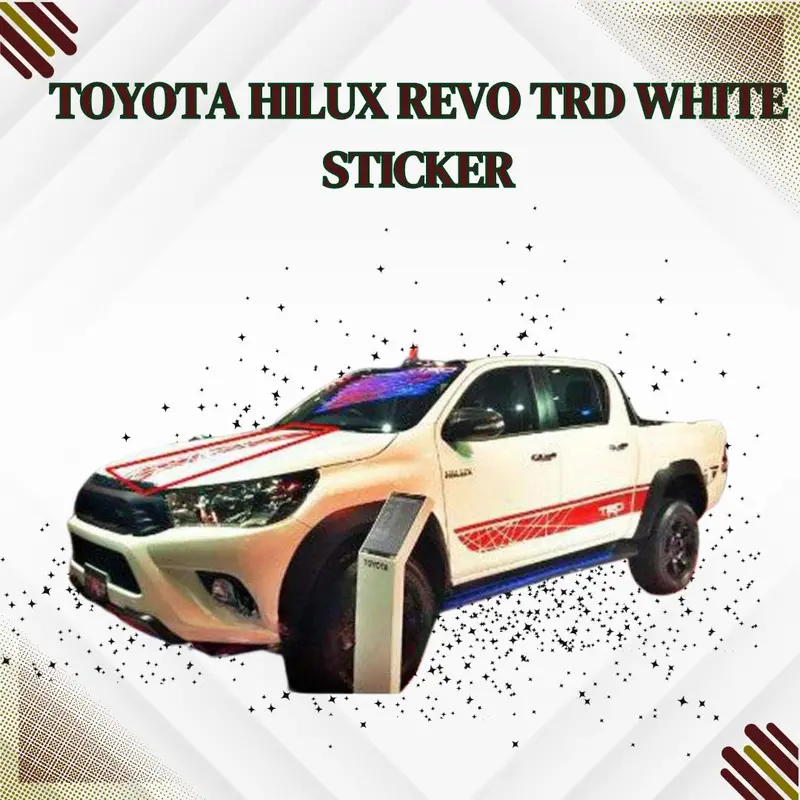 Toyota Hilux Revo Trd White Sticker 1