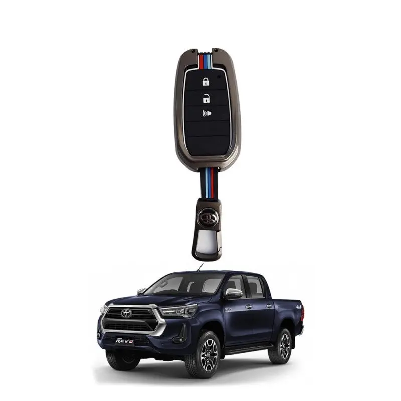 Toyota Hilux Revo Zinc Metal Key Cover Model 2017-2022 1