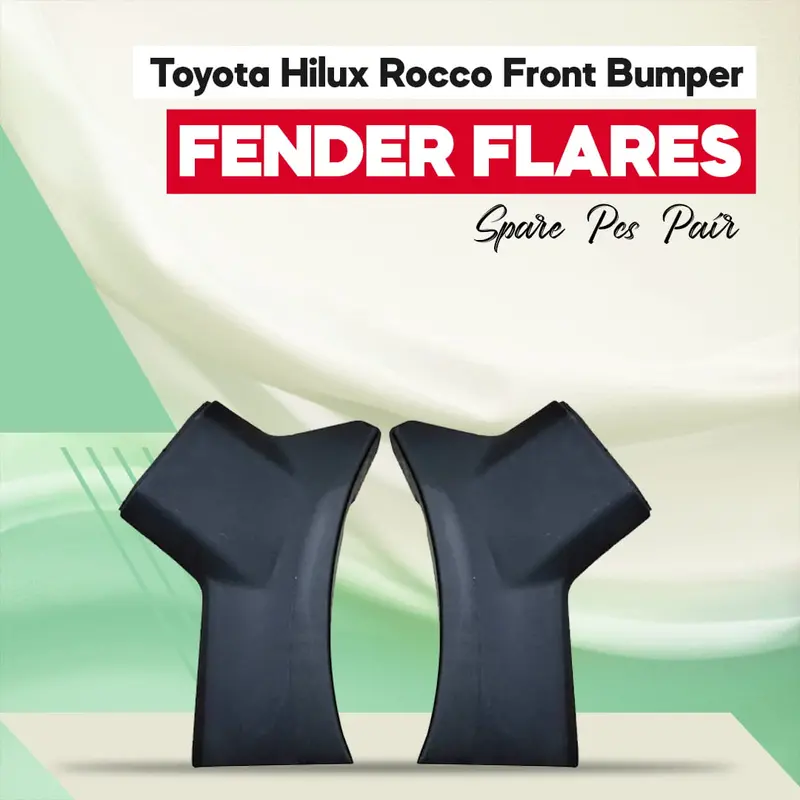 Toyota Hilux Rocco Front Bumper Fender Flares Spare Pcs Pair 2021-2024 1