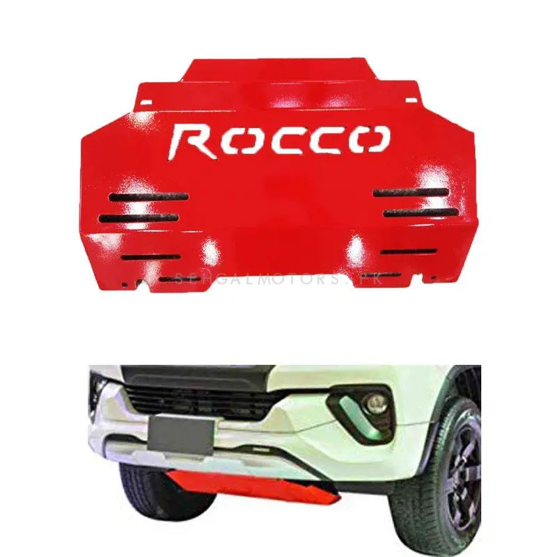 Toyota Hilux Rocco Front Bumper Skid Plate Red - Model 2016-2021 1