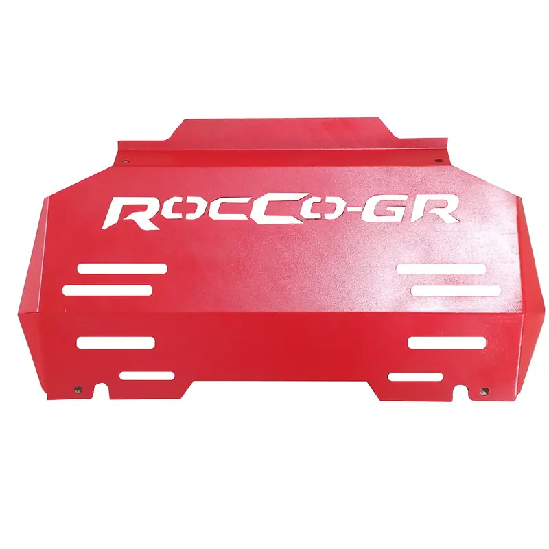 Toyota Hilux Rocco Gr Front Bumper Skid Plate Red 2022-2024 2