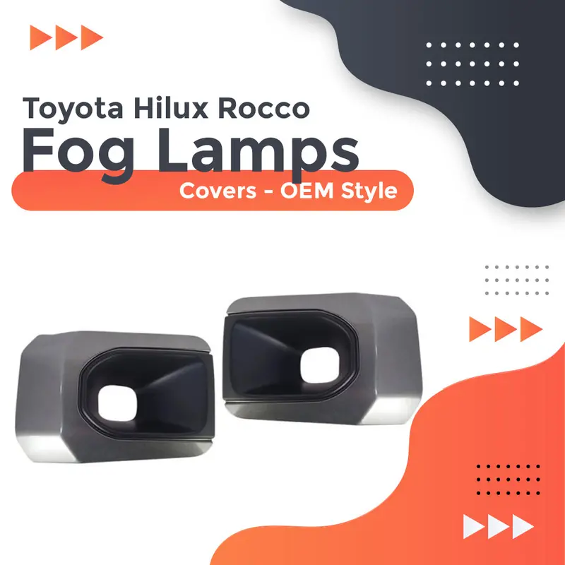 Toyota Hilux Rocco Oem Style Fog Lamps Cover - Model 2022-2023 1