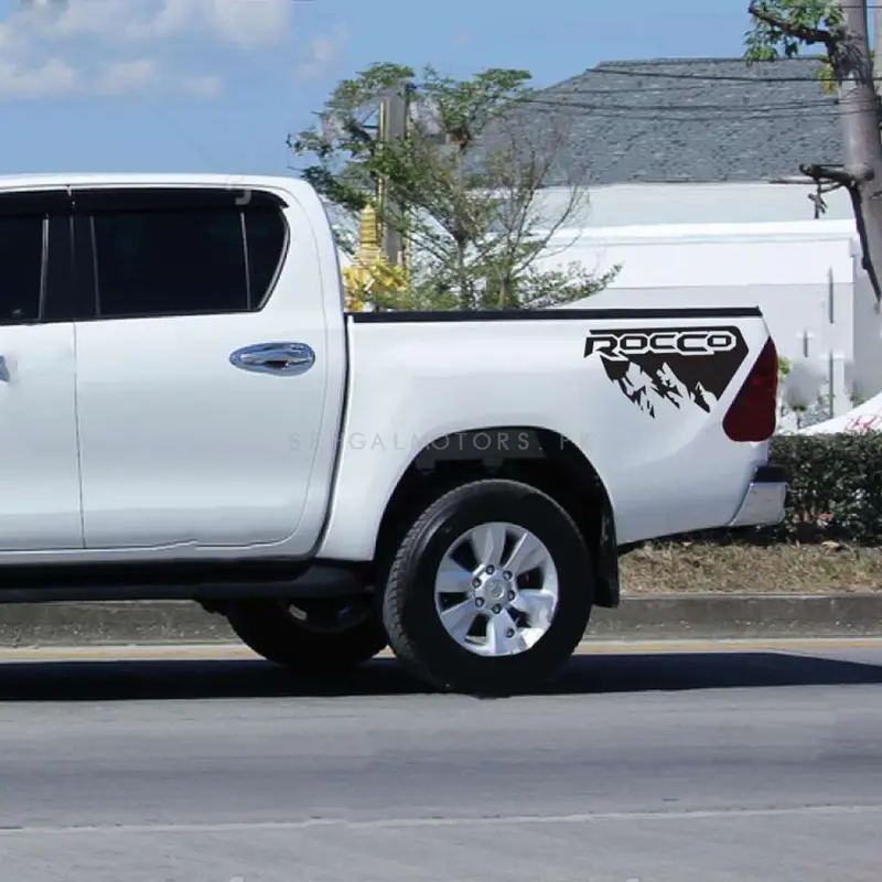 Toyota Hilux Rocco Side Sticker Pair - Red 2022 - - Graphics Vinyl Decal Car Styling Trunk Decor Sticker 2