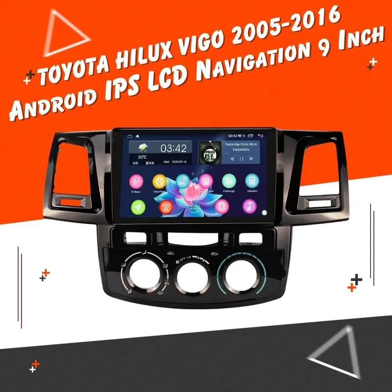 Toyota Hilux Vigo Android Lcd Black 9 Inches Thailand Model 2005-2016 1