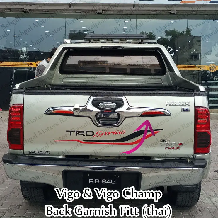 Toyota Hilux Vigo Back Garnish Fit Thai 1
