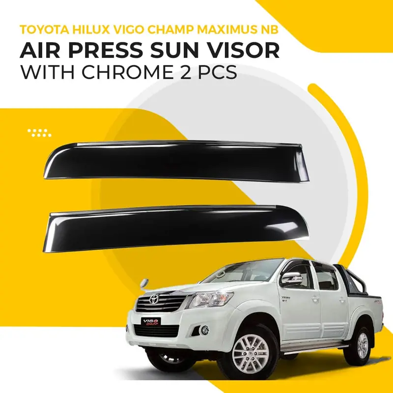Toyota Hilux Vigo Champ Nb Air Press Sun Visor With Chrome 2005 - 2016 1