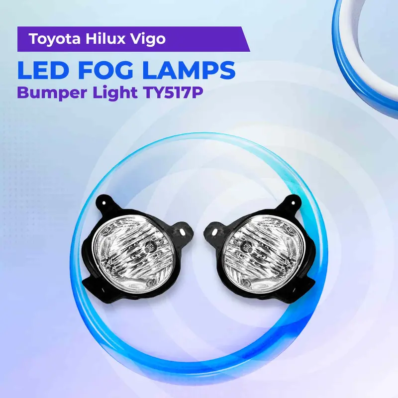 Toyota Hilux Vigo Dlaa Fog Lamps Bumper Light Without Chrome Ty517p - Model 2011-2013 1