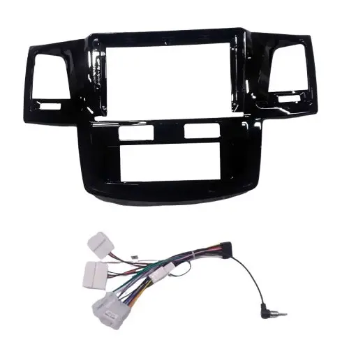 Toyota Hilux Vigo & Fortuner Lcd Frame With Grip Glossy Black 9 Inches 2005 - 2014 2