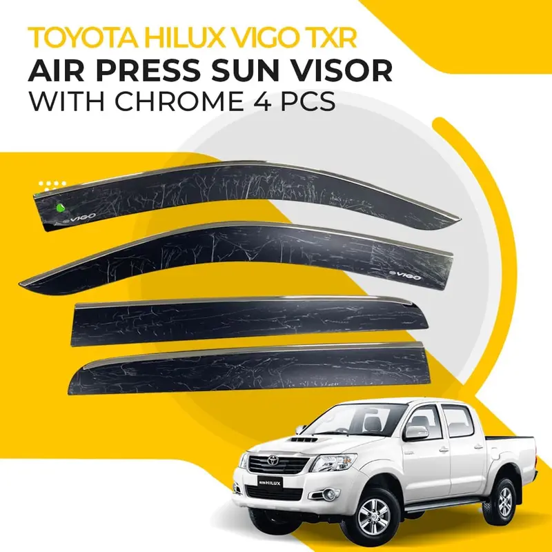 Toyota Hilux Vigo Maximus Txr Air Press Sun Visor With Chrome 2005 - 2016 - Maximus 1