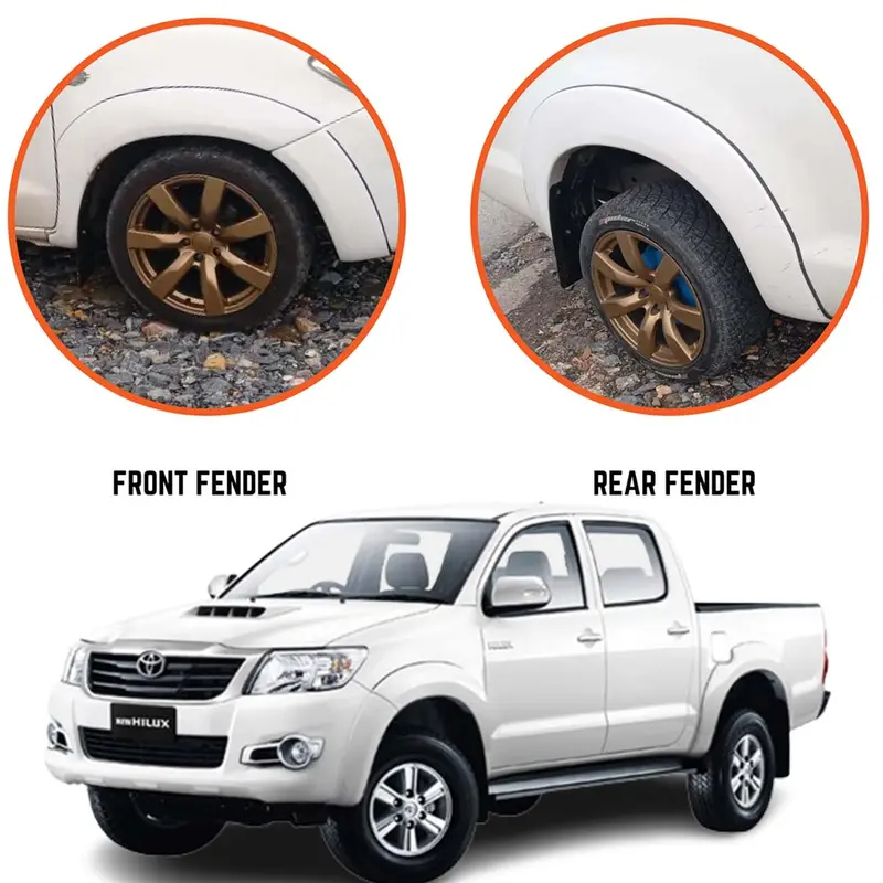 Toyota Hilux Vigo Over Fender White Model 2005-2016 1