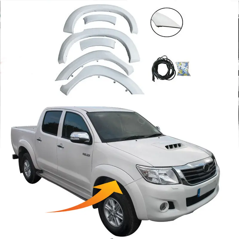 Toyota Hilux Vigo Over Fender White Model 2005-2016 2