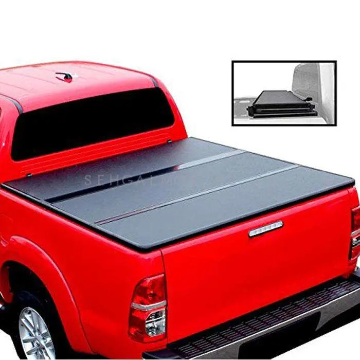 Toyota Hilux Vigo/Revo/Rocco Tri-Fold Hard Lid Tonneau Cover 2