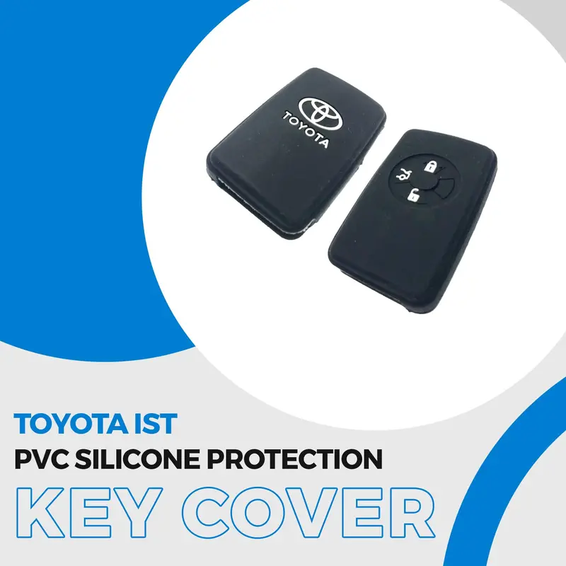 Toyota Ist Pvc Silicone Protection Key Cover 2 Button 1