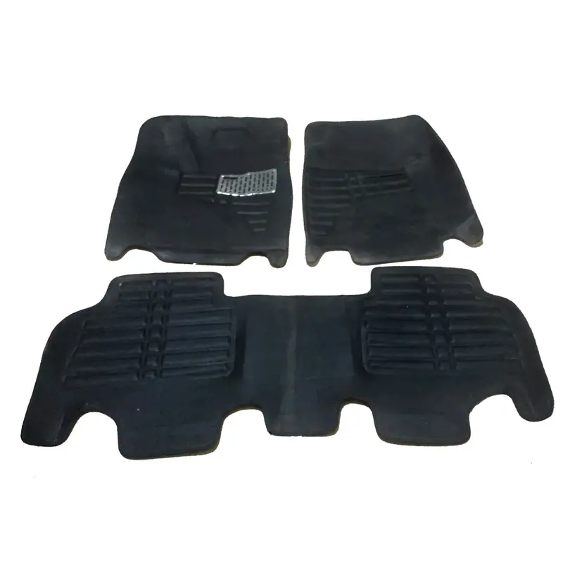 Toyota Land Cruiser 5D Stitched Floor Mat Black 3 Pcs 2015 - 2021 2