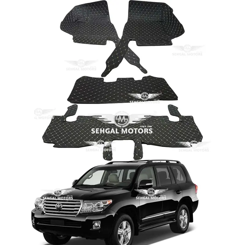 Toyota Land Cruiser 7D Floor Mat Set – 4-Piece All-Season Protection, Fits 2012–2018