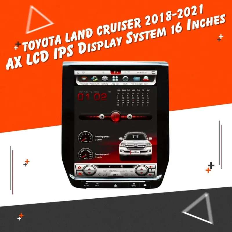 Toyota Land Cruiser Ax Android Lcd Black 16 Inches 2018 - 2024 1