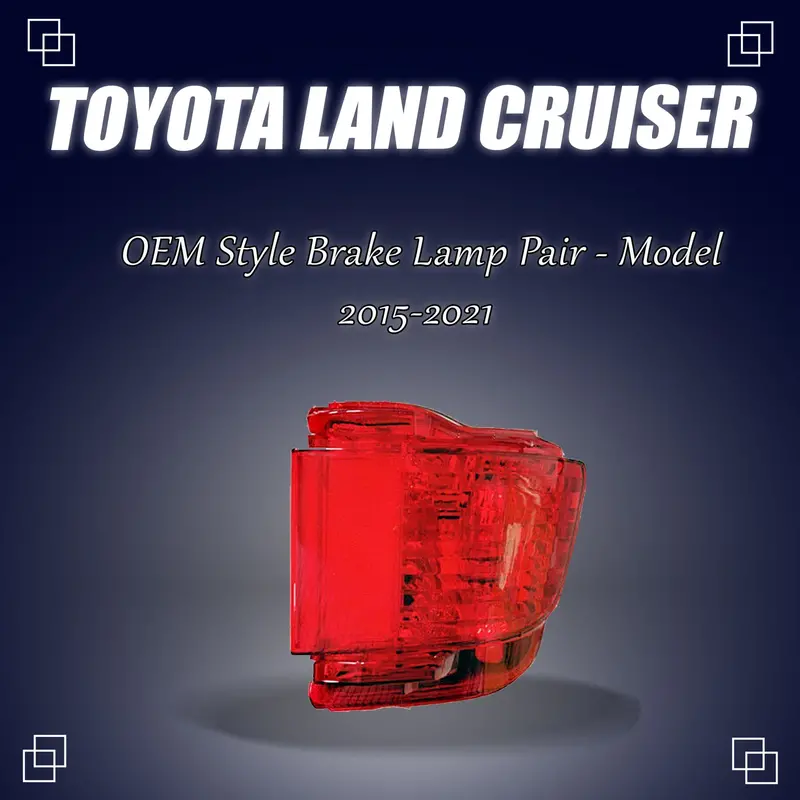 Toyota Land Cruiser Back Bumper Third Brake Lamp Oem 2015 - 2021 1