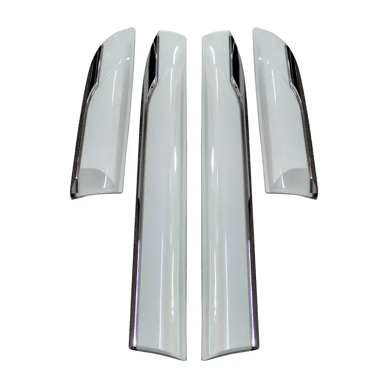 Toyota Land Cruiser Big Door Moulding White And Chrome 2015 - 2021 1