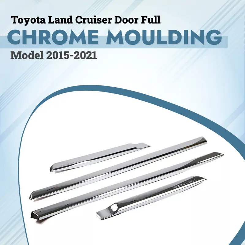 Toyota Land Cruiser Door Moulding Full Chrome 2015 - 2021 1