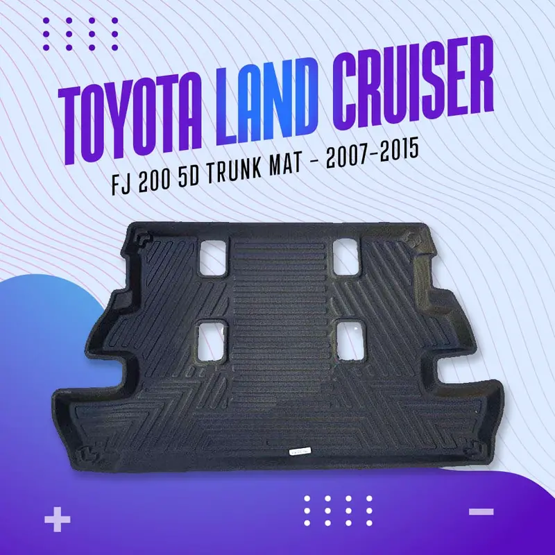 Toyota Land Cruiser Fj 200 5D Tpe Trunk Mat 2007 - 2015 - Cargo Boot Liner Diggi Protection Tray Cover 2