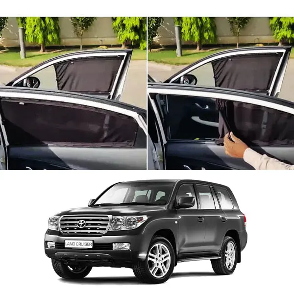 Toyota Land Cruiser Fj100 Custom Fit Retractable Curtains 1998-2007 - Sun Shade - Parda 1