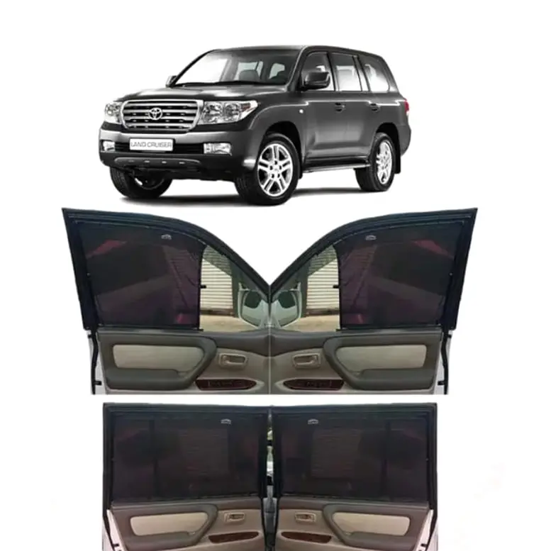 Toyota Land Cruiser Fj100 Custom Fit Retractable Curtains 1998-2007 - Sun Shade - Parda 2