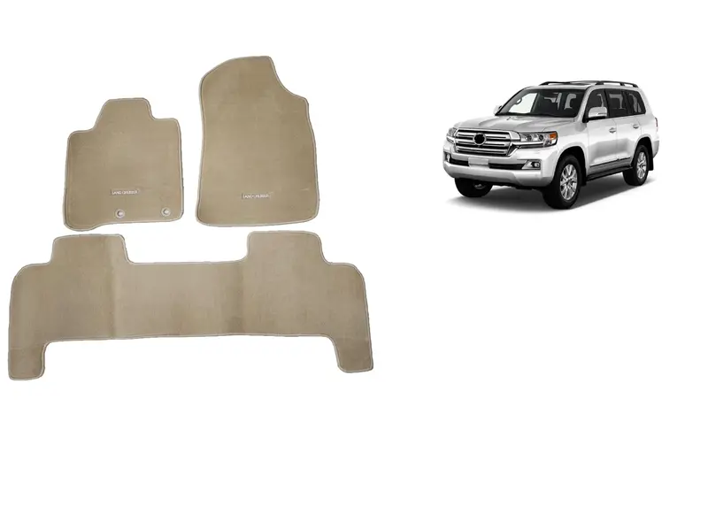 Toyota Land Cruiser Fj200 Carpet Floor Mat Beige Model 2012 - 2018 1