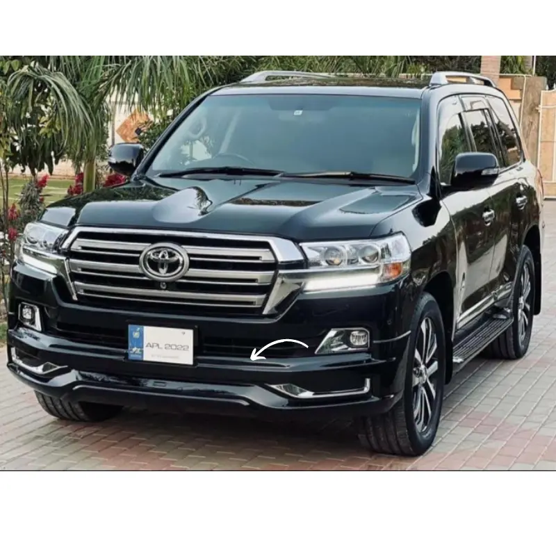 Toyota Land Cruiser Fj200 Front Body Kit / Lip Modellista (Black) 2015-2022 1