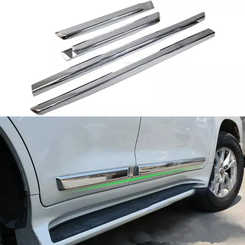 Toyota Land Cruiser Full Chrome Side Moulding 2015 - 2021 2