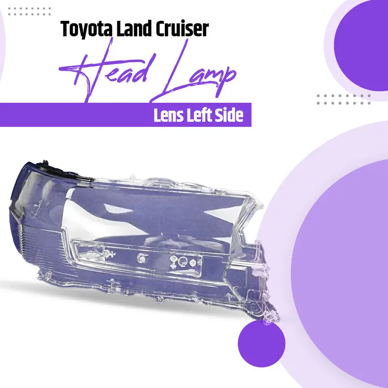 Toyota Land Cruiser Headlamp Lens Cover Left Side - Model 2015-2023 2