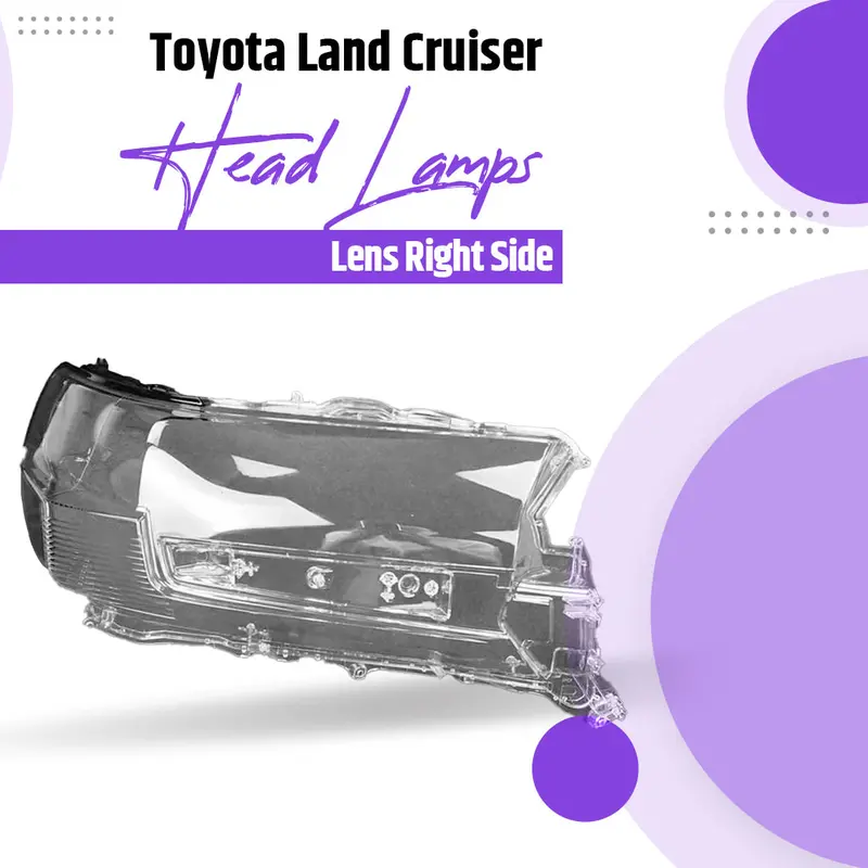 Toyota Land Cruiser Headlamp Lens Cover Right Side - Model 2015-2023 1