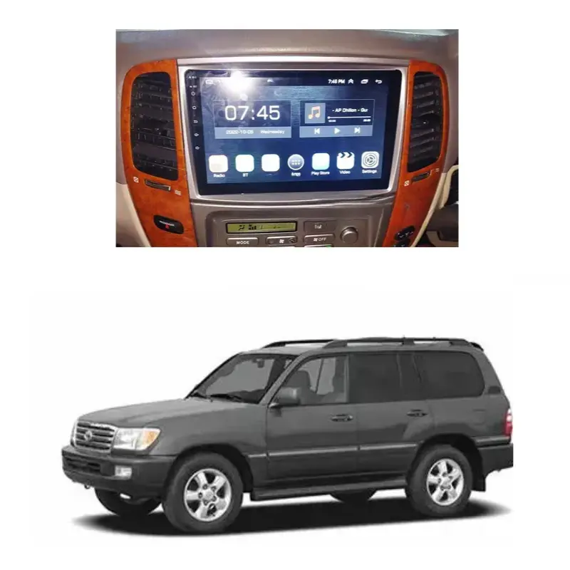 Toyota Land Cruiser Lc 100 Half Panel Android Model 2002-2004 1