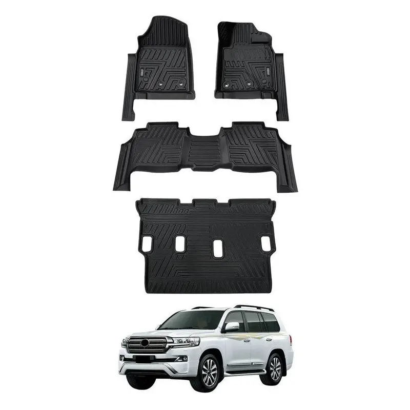 Toyota Land Cruiser Lc 200 Tpe Floor Mats 4Pcs (Black) Txr Model 2016-2020 1