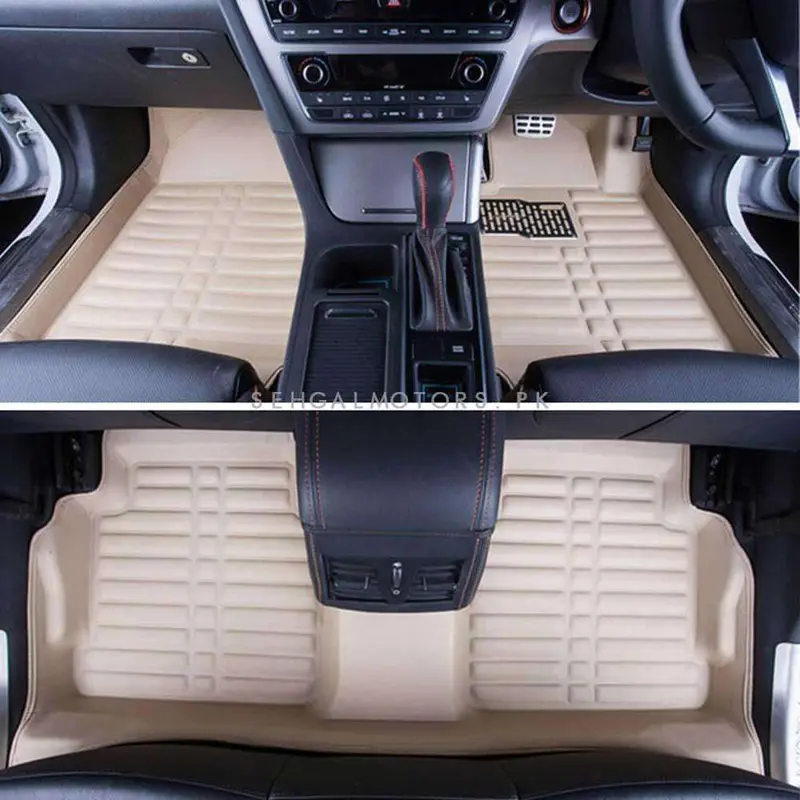 Toyota Land Cruiser Lc200 5D Floor Mat Beige 4Pcs 2015 - 2021 2