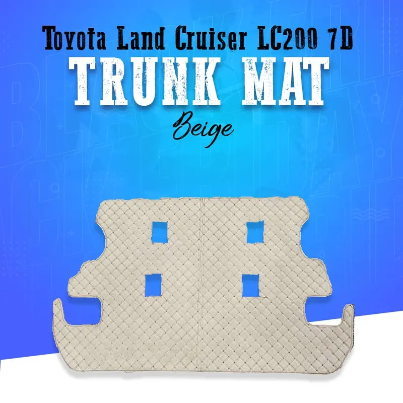 Toyota Land Cruiser Lc200 7D Trunk Mat - Beige 2015 - 2022 1
