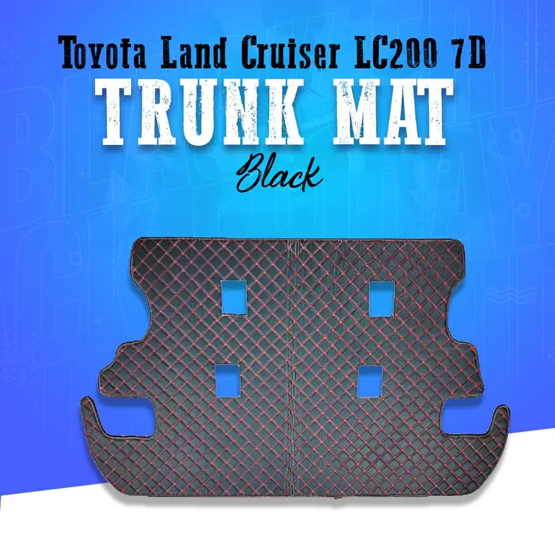 Toyota Land Cruiser Lc200 7D Trunk Mat - Black 2015 - 2022 1