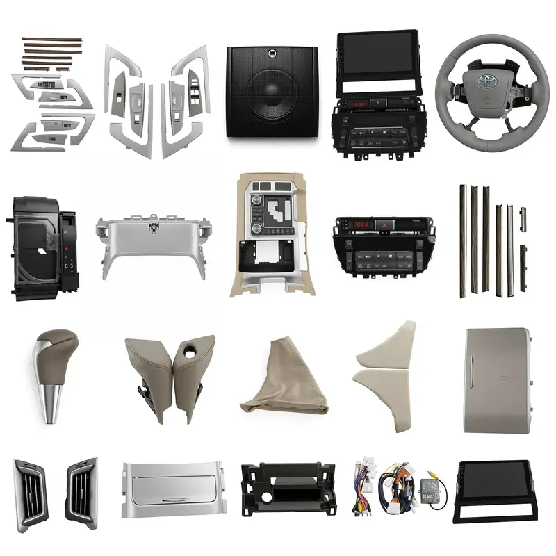 Toyota Land Cruiser Lc200 Ax Interior Conversion Kit Beige 2008 - 2018 - With Android Lcd And Steering 1