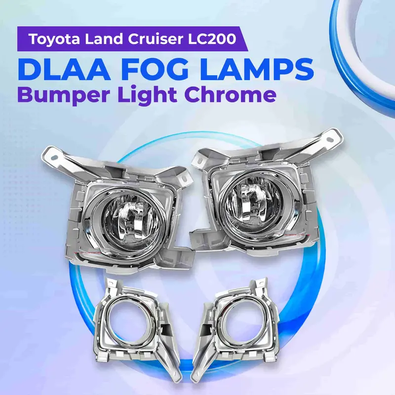 Toyota Land Cruiser Lc200 Dlaa Fog Lamps Bumper Light 2015-2018 - - Complete Chrome - Ty568 1