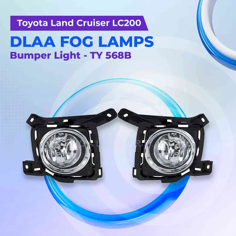 Toyota Land Cruiser Lc200 Dlaa Fog Lamps Bumper Light With Chrome Ty 568B - Model 2007-2015 1