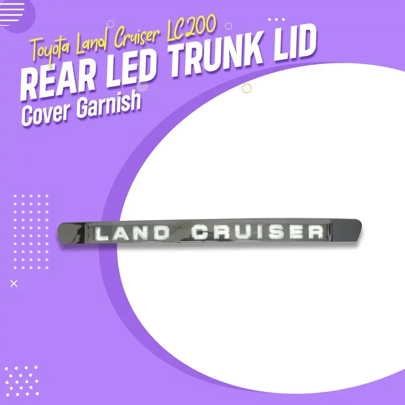 Toyota Land Cruiser Lc200 Rear Led Trunk Lid Cover Garnish 2015 - 2021 1