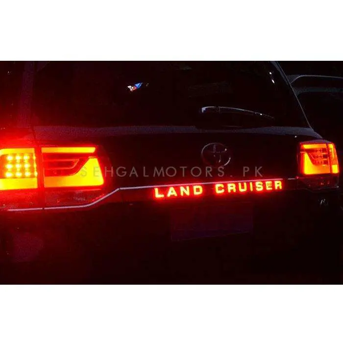 Toyota Land Cruiser Lc200 Rear Led Trunk Lid Cover Garnish 2015 - 2021 2