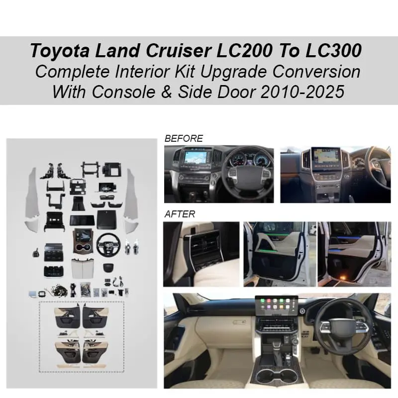 Toyota Land Cruiser Lc200 To Lc300 Interior Kit Complete 2010 - 2025 - Upgrade Conversion With Console & Side Door 1