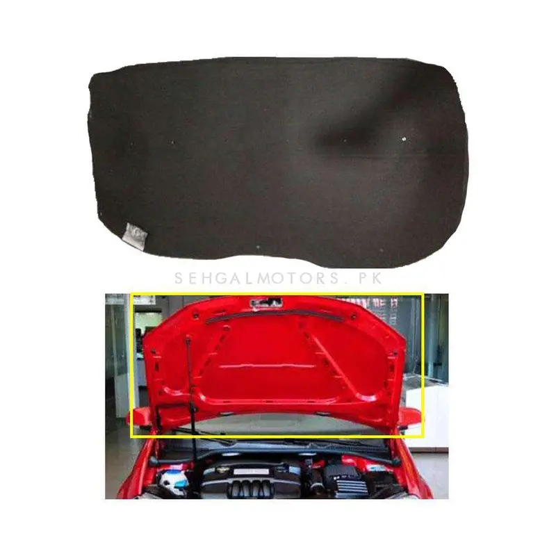 Toyota Land Cruiser Lc200 V8 2D Black Bonnet Liner Cover 2008-2021 - Protector Lid Garnish Bonnet Namda 2