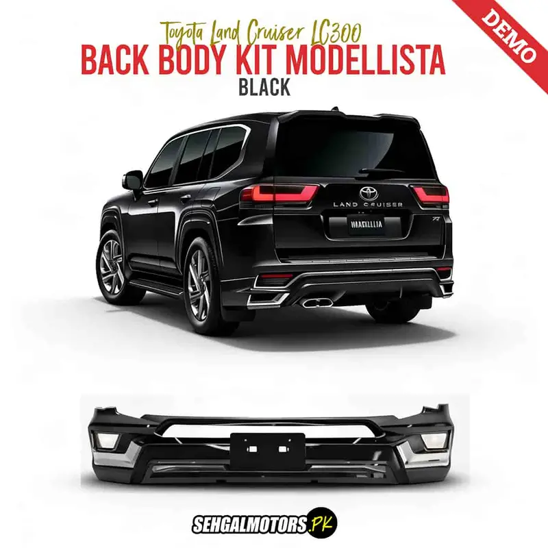 Toyota Land Cruiser Lc300 Back Body Kit Modellista Black 2022 - 2024 1